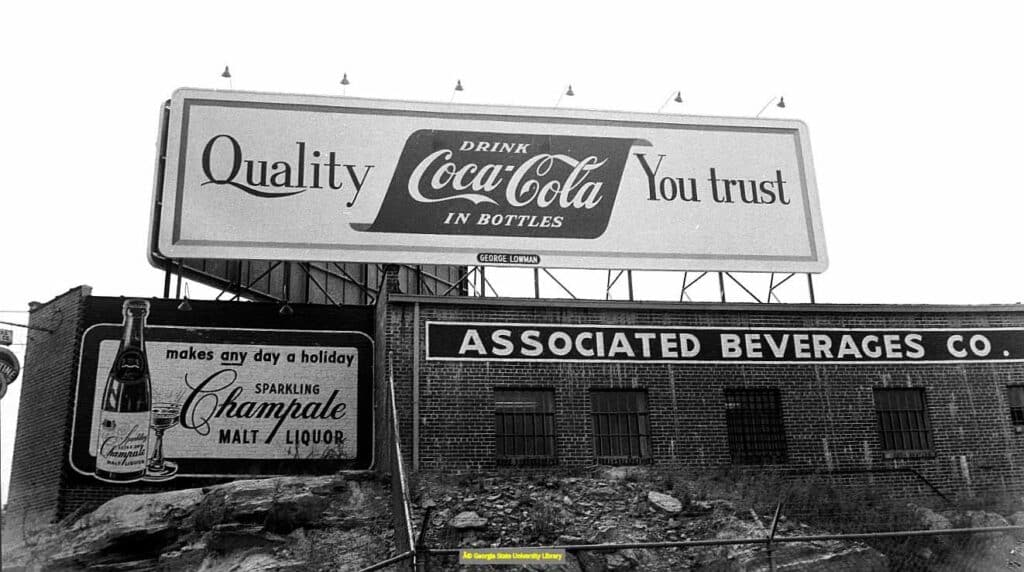 coca-cola billboard 1950s