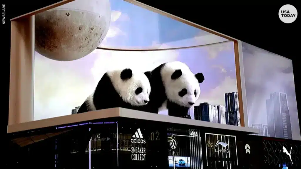 3d billboard in china