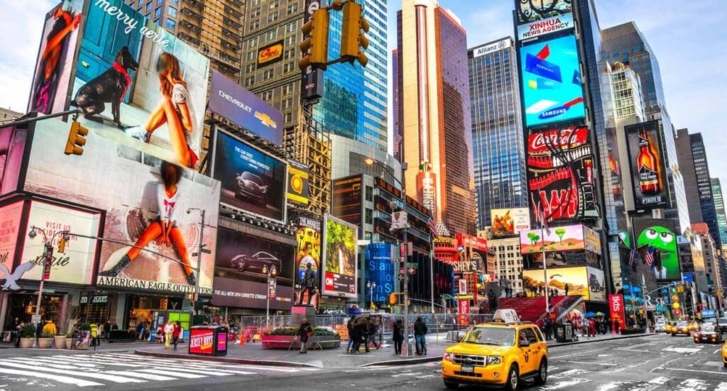 billboards in times square